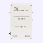 Коммуникационный шлюз CG-ZB-02С в комплекте с антенной GSM и антенной ZigBeе в шкафу